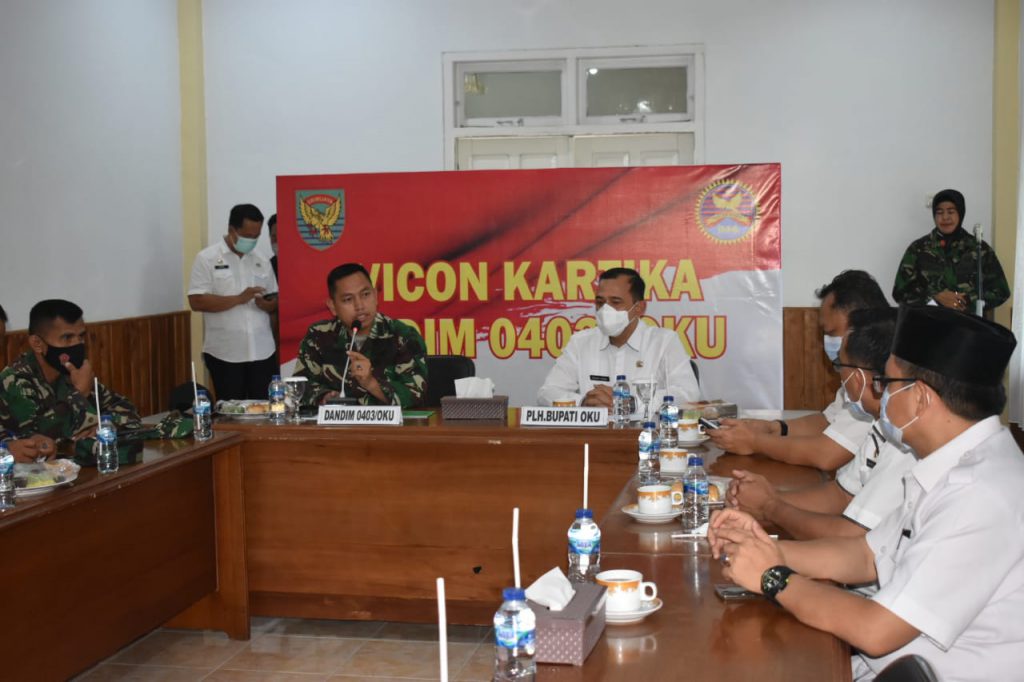 Dandim 0403 OKU Terima Kunjungan PLH Bupati Ogan Komering Ulu Berita